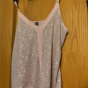SHEIN Blush Pink Sequin Camisole